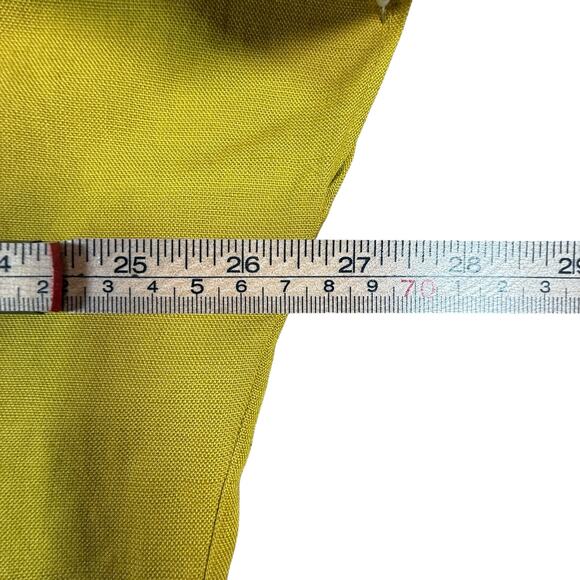 Zara Mustard Yellow Linen Blend Midi Dress | V-Neck Oversized Kaftan | XS - Picture 8 of 11